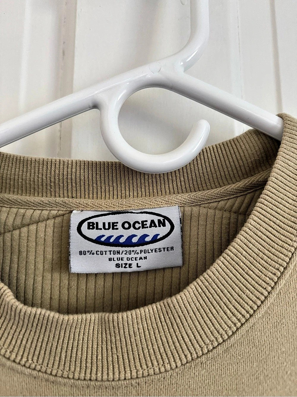 Blue Ocean Cabela's Athletic Outfitters Wheelhouse Tan Crewneck Sweatshirt Size - Picture 3 of 4